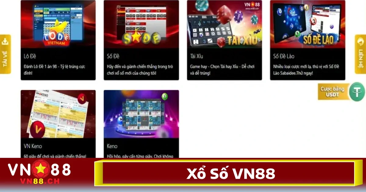 Xổ Số VN88 4 Các loại hình xổ số đang có mặt tại VN88